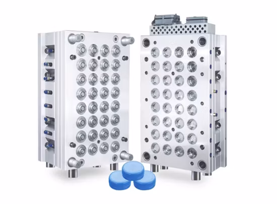 Molde de inyección de tapa de plástico de cavidades múltiples personalizadas que moldea el molde de tapa de botella de agua mineral